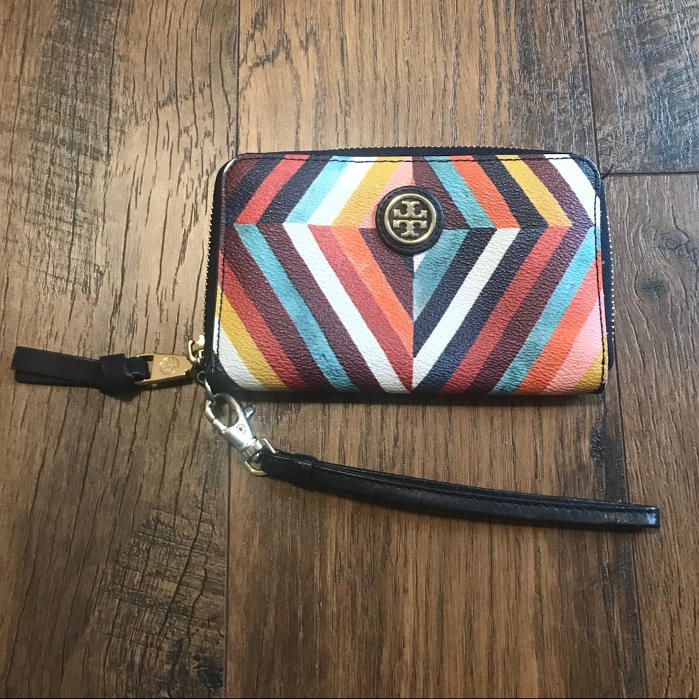 Tory Burch colorful wristlet
